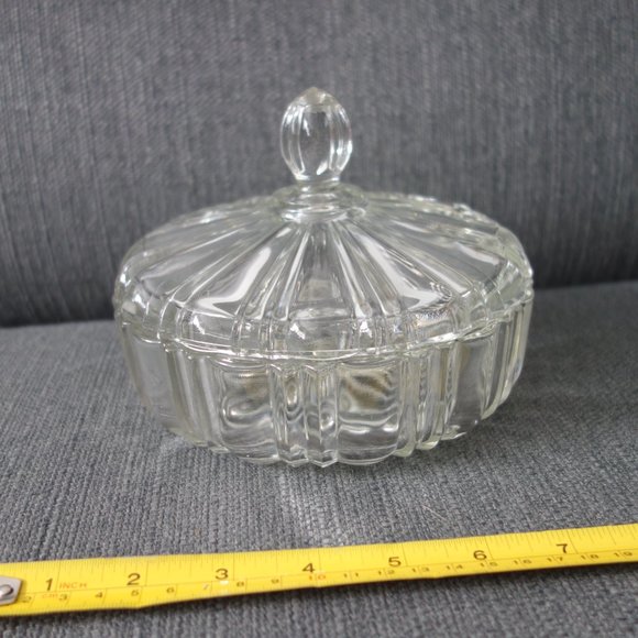 Glass Candy Dish with Lid - Picture 8 of 9